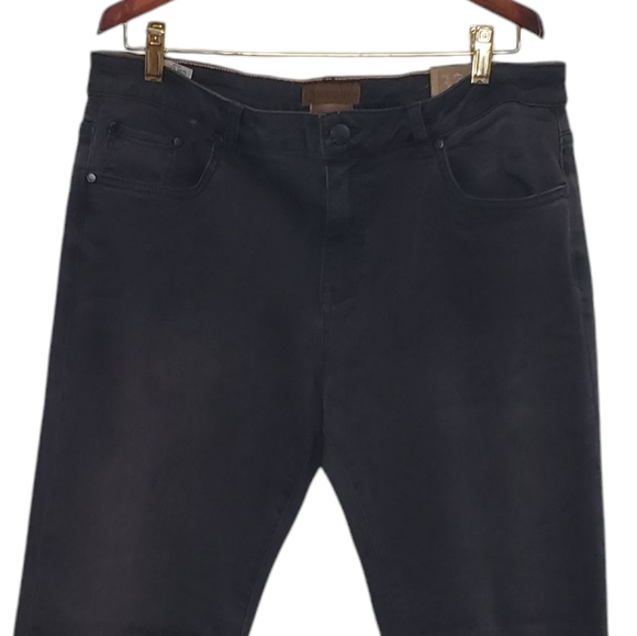 New Tainted Denim Men's Relaxed Fit Black Jeans Size 33 - Picture 3 of 13